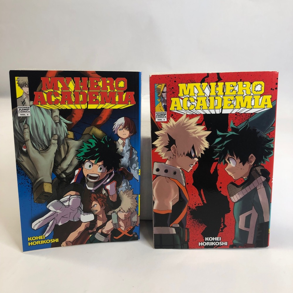 My Hero‎ Academia Manga Comic Book Lot Volumes 2 & 3 Kohei Horikoshi